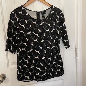 NWT Cute Black & White Top